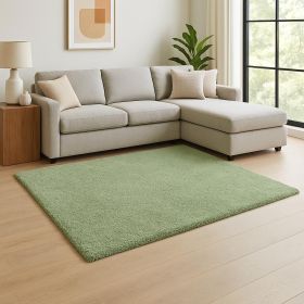 8' X 11' Bright Green Shag Area Rug