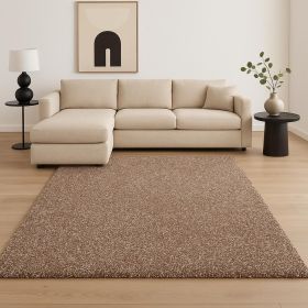 8' X 11'  Polyester Beige Heather Area Rug
