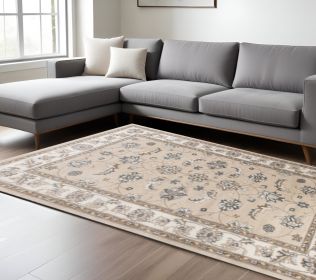 9' X 12'  Polypropylene Beige Or  Ivory  Area Rug