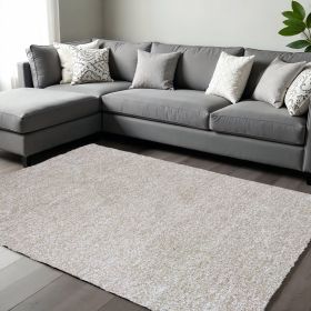 10' X 13' Ivory Heather Indoor Shag Rug