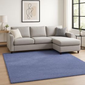 9' X 13' Purple Hand Woven Area Rug