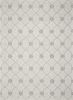 5' X 7' Ivory And Gray Wool Ogee Hand Tufted Area Rug