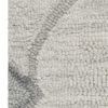 2' X 4' Ivory And Gray Wool Ogee Hand Tufted Area Rug