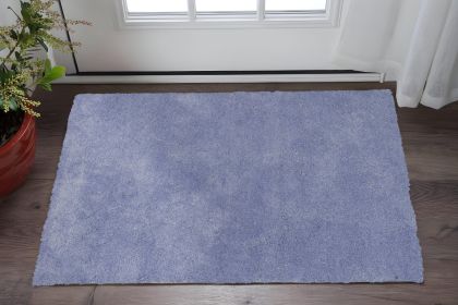 2' X 4' Polyester Purple Area Rug