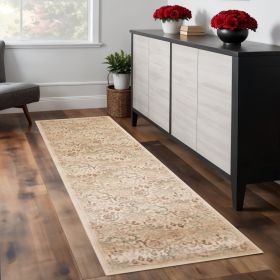 7' Runner Ivory Runner Rug