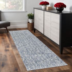8' Slate Heather Plain Runner Rug