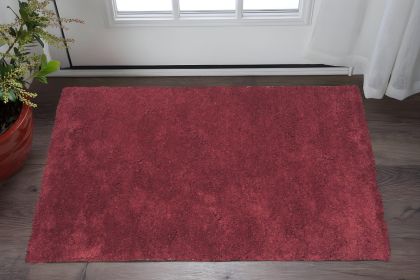 3' X 5' Red Indoor Shag Rug