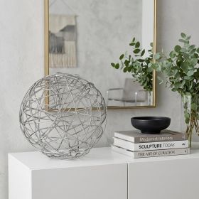 12" X 12" X 12" Silver Extra Large Wire Sphere