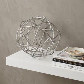 7" X 7" X 7" Silver Large Wire Sphere