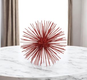 8" X 8" X 8" Red Medium Spiked Sphere