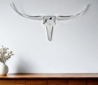 26" Silver Buffed Aluminum Decorative Wall Sculpture