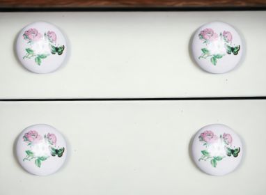 1.5" X 1.5" X 1.5" Ceramic Metal Multicolor 12 Pack Knob