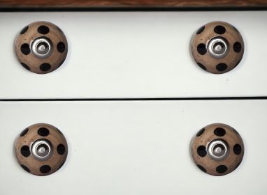 1.5" X 1.5" X 1.5" Ceramic Metal Brown Black 12 Pack Knob