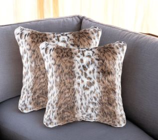 18" X 18" X 5" Acrylic Plush Polyester Polyfill Lynx 2 Pack Pillow