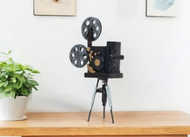 3" X 8.5" X 12.5" Metal Handmade Vintage Movie Projector