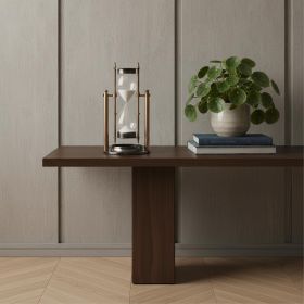 4.5" X 4.5" X 8.5" Brass Revolving Sandtimer