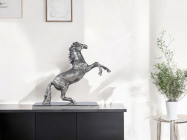 5" X 12.5" X 11" Horse Statue With Base