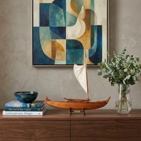 10" X 25.25" X 24" Hawaiian Canoe
