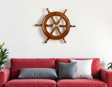 36" X 36" X 2" Ship Wheel