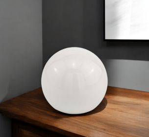 4" X 4" X 4" White Aluminum Sphere