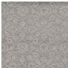 8' X 11' Gray And Light Gray Wool Floral Medallion Hand Tufted Area Rug