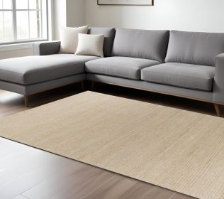 96 X 126 Grey Wool Or Jute Rug