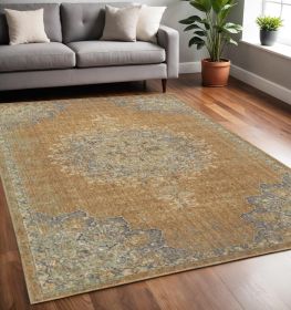 63 X 91 Coffee Wool Rug