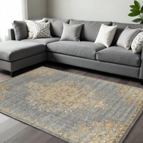 9' X 13' Slate Gray Wool Handmade Area Rug