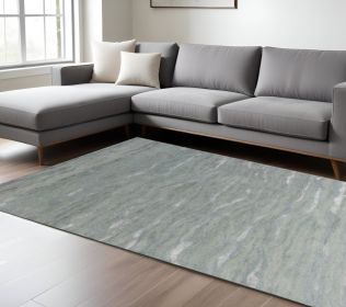 90 X 114 Slate Wool Or Viscose Rug