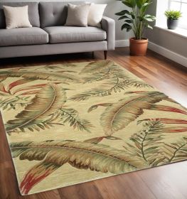 63 X 99 Ivory  Wool Rug