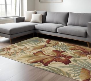 93 X 114 Ivory  Wool Rug