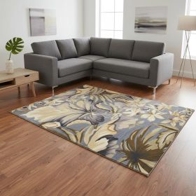 102 X 138 Blue Wool Rug