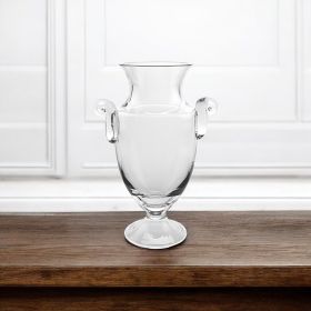 14 Mouth Blown Crystal European Made Trophy Vase