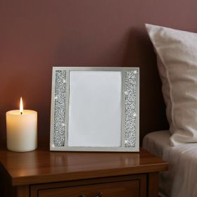 8 X 10 Silver Crystalized Picture Frame