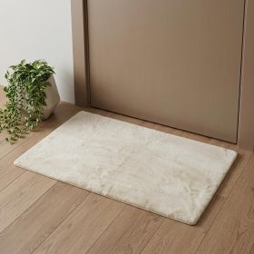 3' X 5' Faux Fur Hand Knotted Area Rug