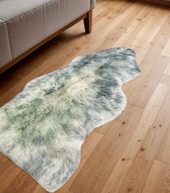 2' X 3' Gray Mist New Zealand Natural Sheepskin Rug