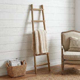 72" X 18"X 2" Brown Decorative Ladder Shelve