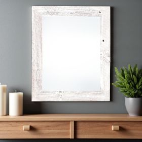 24X36 Rustic White Washed Picture Frame With Plexiglass Holder