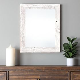 18X24 Rustic White Washed Picture Frame With Plexiglass Holder