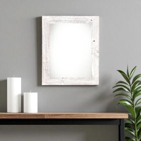 9X12 Rustic White Washed Picture Frame With Plexiglass Holder