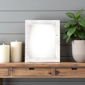 8"X9" Rustic White Washed Grey Picture Frame