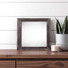 8"X8" Rustic Smoky Black Picture Frame