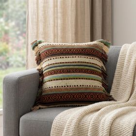 Bohemian Fringe Throw Pillow