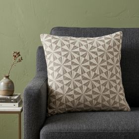 Pale Brown Pinwheels Throw Pillow