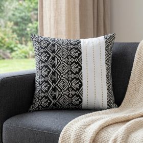 Black And White Modern Throw Pillow