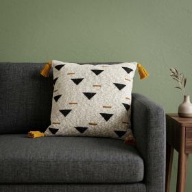 Natural Knitted Throw Pillow