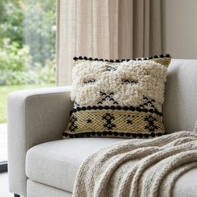 Shaggy Woven Throw Pillow