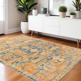 4' X 6' Sunset Power Loom Area Rug