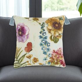 18" Multicolor Cotton Throw Pillow