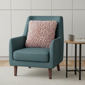 20" Pale Pink Soft Nubby Shag Throw Pillow